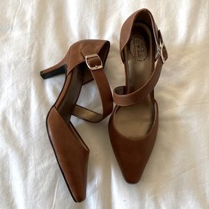 Chestnut Stiletto Pump Heels